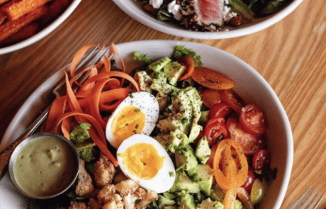 veggie and tuna salads